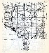 Anoka County - Grow, Saint, Francis, burns, Oak Grove, Bethel, Linwood, Ramsey, Soderville, Columbus, Blaine, Minnesota State Atlas 1954
